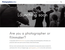 Tablet Screenshot of photographers-online.com
